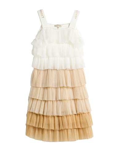 TWINSET Dress Gold 100% Polyester