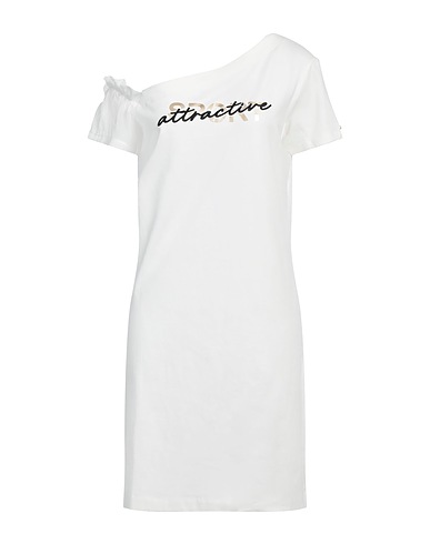 LIU •JO Short dress White 95% Cotton, 5% Elastane, Polyester