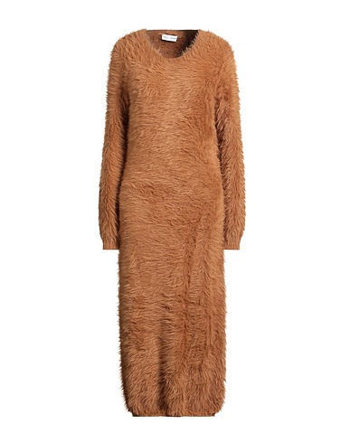 WEILI ZHENG Midi dress Camel 100% Nylon