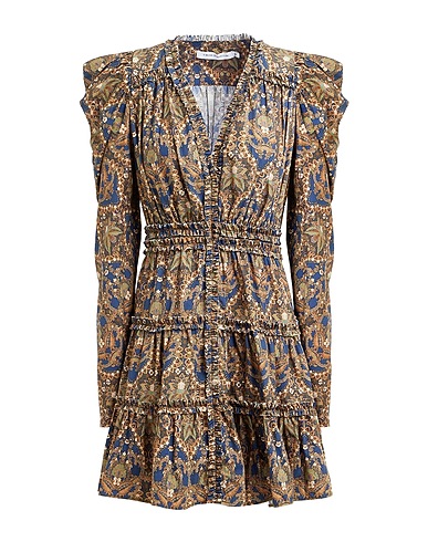 SIMONA CORSELLINI Short dress Navy blue 100% Cotton