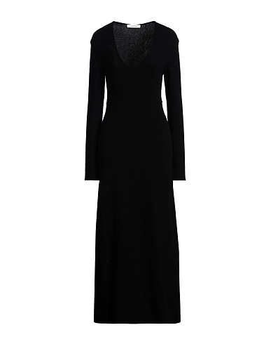 DOROTHEE SCHUMACHER Long dress Black 40% Wool, 28% Viscose, 16% Cashmere, 16% Polyester