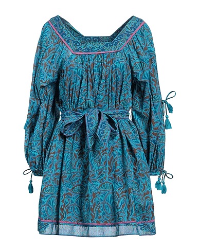 CLEOBELLA Short dress Turquoise 100% Organic cotton