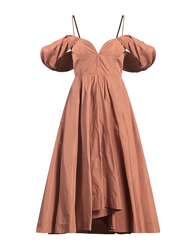 PINKO Midi dress Brown 100% Polyester