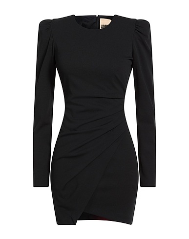 ANIYE BY Короткое платье Чёрный 95% Полиэстер, 5% Эластан