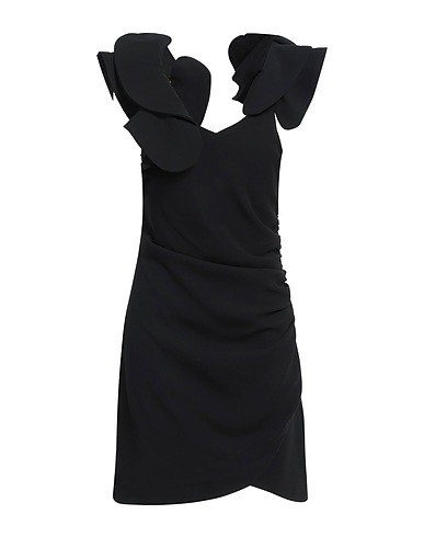 GAI MATTIOLO Sheath dress Black 96% Polyester, 4% Elastane