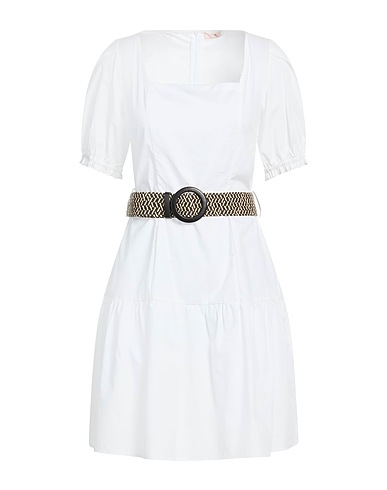 LIU •JO Short dress BETTER White 100% Cotton