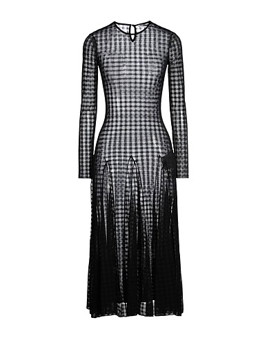 AMI ALEXANDRE MATTIUSSI Midi dress Black 94% Polyamide, 6% Elastane