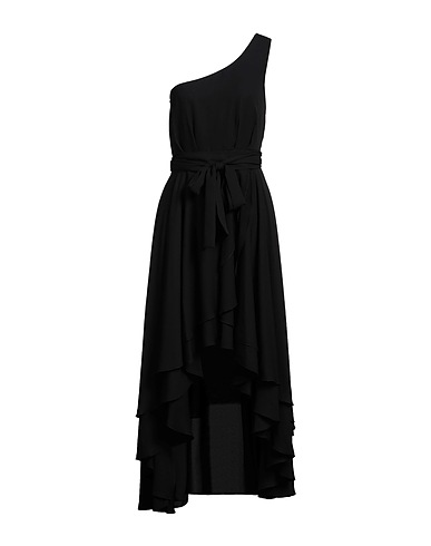 CRISTINAEFFE One-shoulder dress Black 100% Polyester