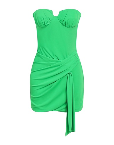 CRISTINAEFFE Kurzes Kleid Grün 95% Polyester, 5% Elastan