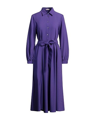 CAMICETTASNOB Midi dress Purple 75% Polyester, 23% Viscose, 2% Elastane
