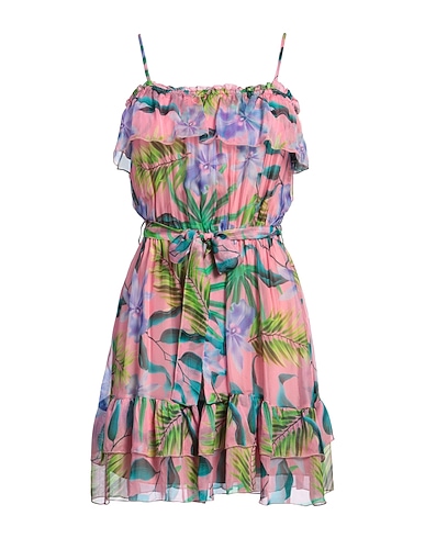 LIU •JO Short dress Pink 70% Viscose, 30% Silk