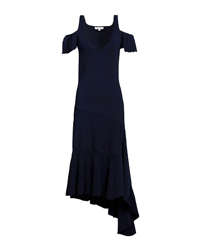 JW ANDERSON Midi dress Navy 89% Viscose, 10% Polyamide, 1% Elastane