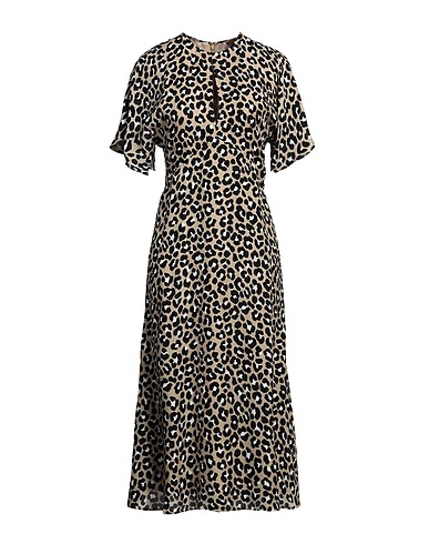 MICHAEL MICHAEL KORS Midi dress Sand 60% Viscose, 40% Silk