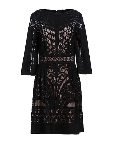 ALBERTA FERRETTI Short dress Black 75% Cotton, 25% Polyamide