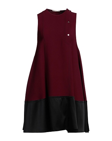 MARCO DE VINCENZO Short dress Plum 50% Acetate, 50% Viscose, Silk, Cotton, Polyamide