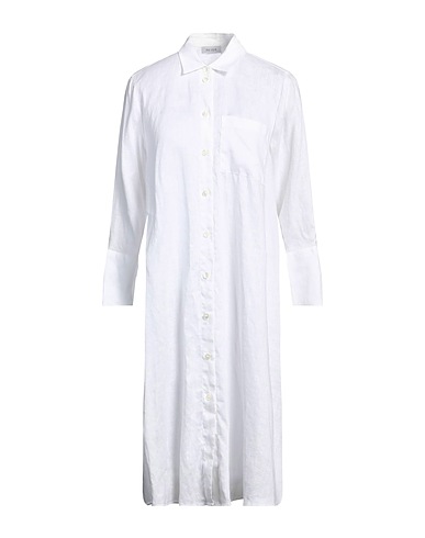 REYER Midi dress White 100% Linen