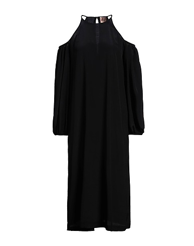 MÊME ROAD Long dress Black 83% Acetate, 17% Silk
