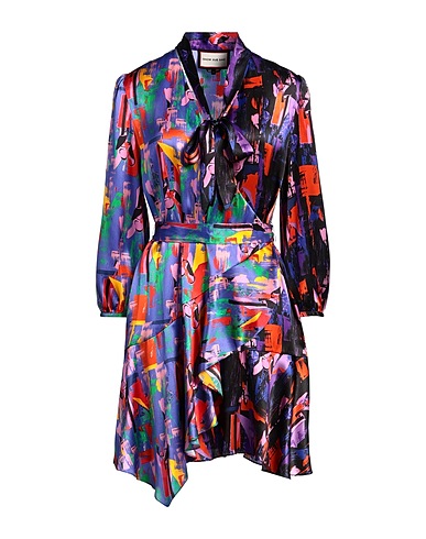 SNOW XUE GAO Short dress Purple 100% Silk