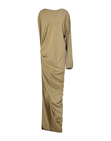 DRKSHDW by RICK OWENS Vestito lungo Verde militare 100% Cotone