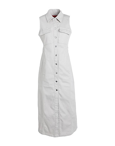 MAX&Co. DRESSES VANNA
 Light grey 97% Cotton, 3% Elastane