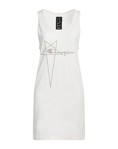 RICK OWENS x CHAMPION Short dress Ivory 100% Cotton