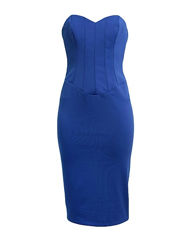 SILENCE LIMITED Midi dress Bright blue 95% PES - Polyethersulfone, 5% Elastane