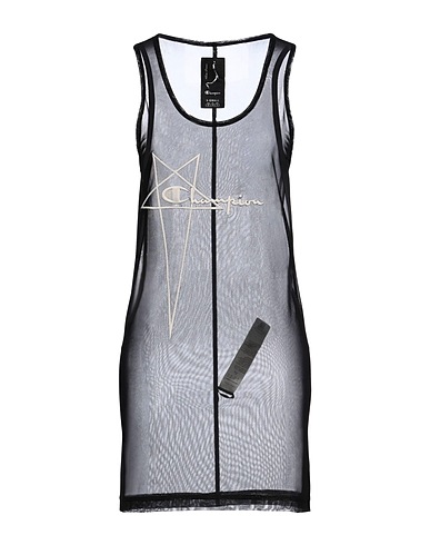 RICK OWENS x CHAMPION Short dress Black 90% Polyamide, 10% Elastane