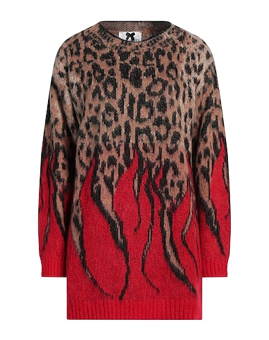 NO SECRETS Short dress Red 40% Acrylic, 30% Alpaca wool, 30% Nylon