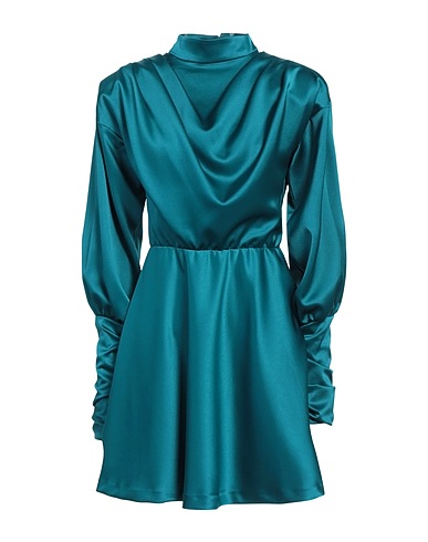 SILENCE LIMITED Short dress Deep teal 97% PES - Polyethersulfone, 3% Elastane