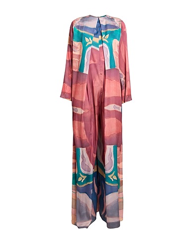 SANDRA MANSOUR Jumpsuits and Overalls Rust 60% Metallic fiber, 30% Silk, 10% Viscose