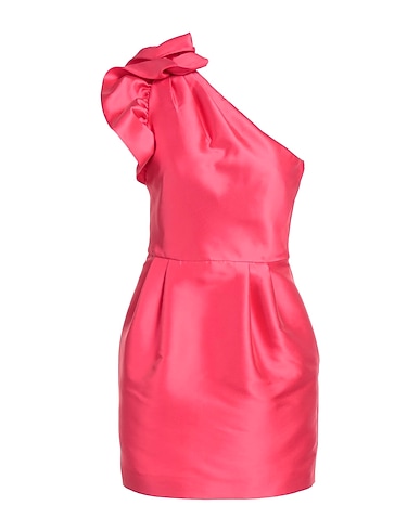 EMPORIO ARMANI One-shoulder dress Coral 89% Polyester, 11% Silk
