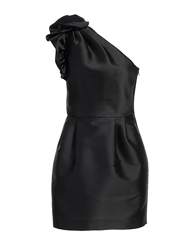 EMPORIO ARMANI Kurzes Kleid Schwarz 89% Polyester, 11% Seide