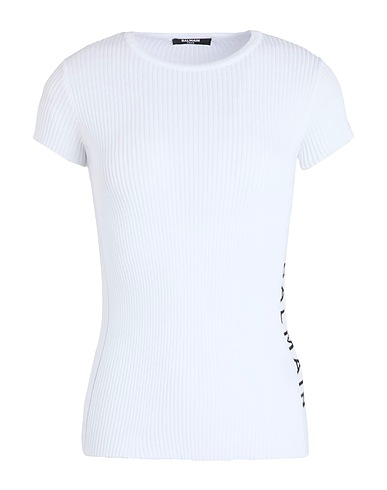 BALMAIN Dresses White 100% Cotton