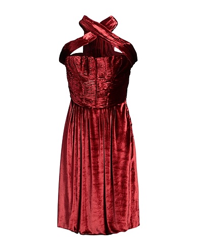 SOPHIA KOKOSALAKI Vestito midi Ruggine 82% Viscosa, 18% Seta
