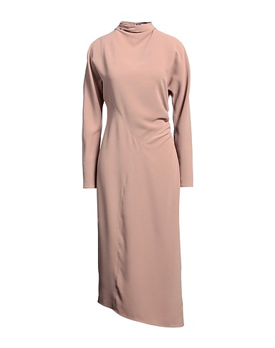 CALVIN KLEIN Midi dress Light brown 100% Polyester