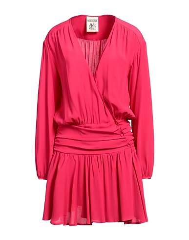 SEMICOUTURE Short dress 65% Acetate, 35% Silk