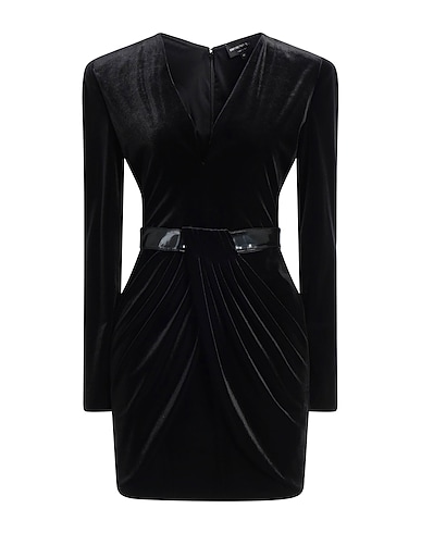 EMPORIO ARMANI Sheath dress Black 90% Polyester, 10% Elastane