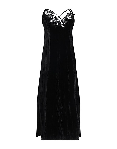 ERMANNO FIRENZE Midi dress Black 100% Polyester, Viscose, Polyamide, Cotton