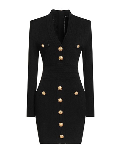 BALMAIN Sheath dress Black 83% Viscose, 17% Polyester