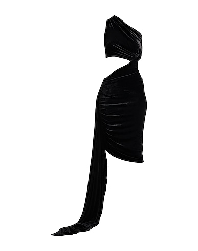 RICK OWENS LILIES One-shoulder dress Black 83% Viscose, 17% Polyamide