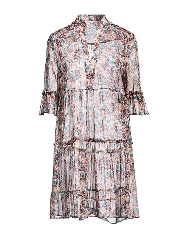 PLEASE Short dress Beige 100% Polyester