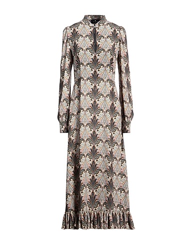 ETRO Long dress Charcoal 98% Polyester, 2% Elastane