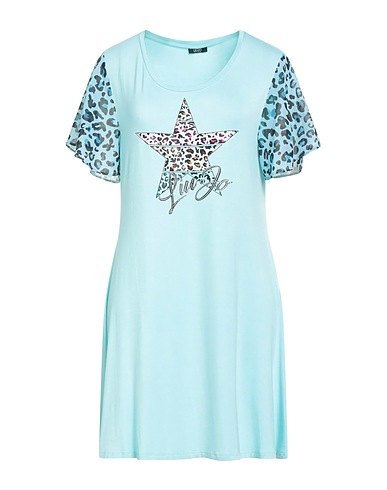 LIU •JO Vestito corto Celeste 95% Viscosa, 5% Elastan, Poliestere