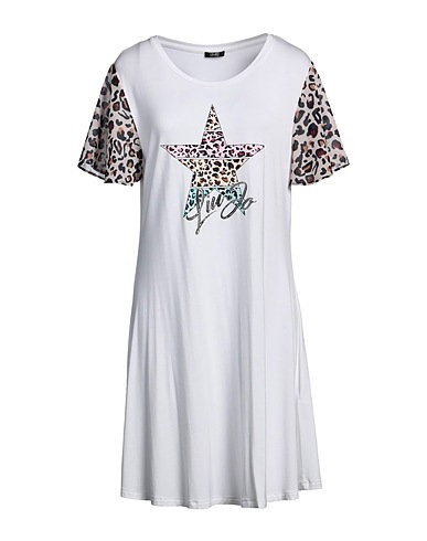 LIU •JO Short dress White 95% Viscose, 5% Elastane, Polyester