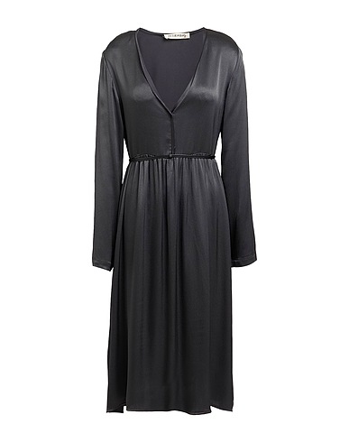 LA FABRIQUE Midi dress Lead 65% Acetate, 35% Silk