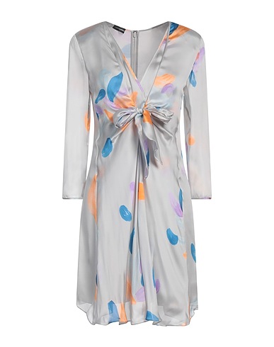 EMPORIO ARMANI Short dress Light grey 100% Silk