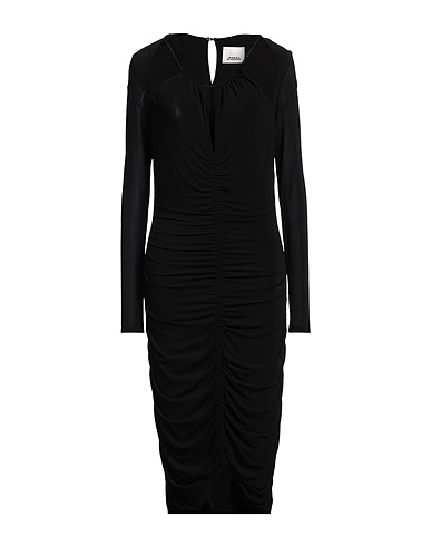 ISABEL MARANT Midi dress Black 92% Viscose, 8% Elastane