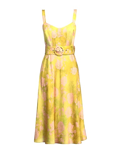 MARCIANO by GUESS Midi-Kleid Senf 60% Lyocell, 40% Leinen