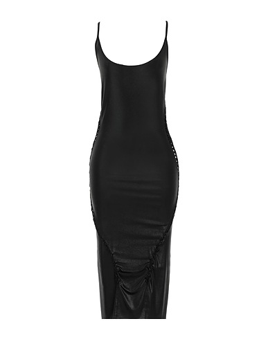 RICK OWENS LILIES Midi dress Black 95% Viscose, 5% Elastane