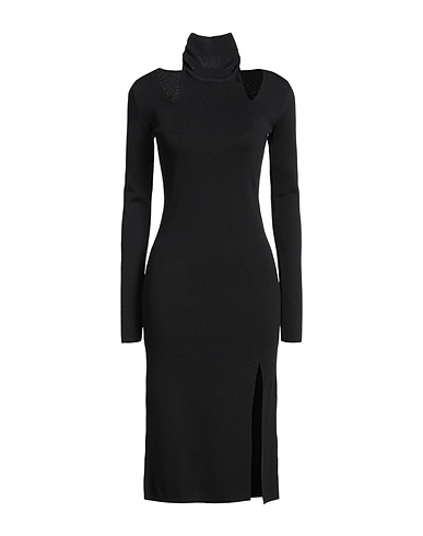 BCBGMAXAZRIA Midi dress Black 65% Viscose, 35% Nylon